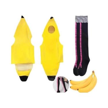 Imagem de Fantasia De Banana Para Crianças E Adultos, Fantasia De Fruta Para Hal