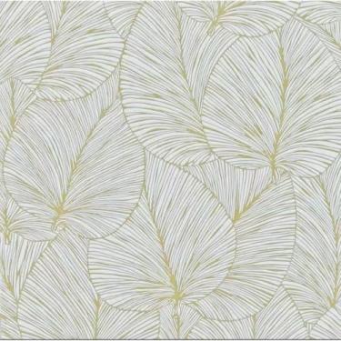 Imagem de Papel de Parede 10 METROS x 45CM Adesivo Autocolante para Sala Quarto Conveniente E Eficiente Elegante E Prático(TNT Folhas Dourado)