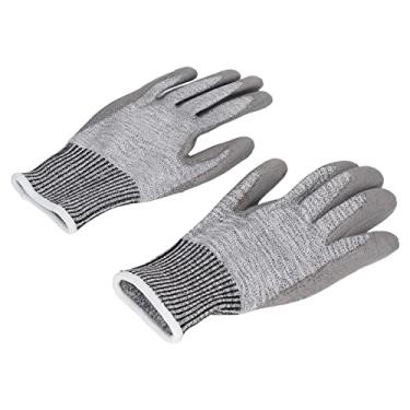 Imagem de Hyuduo Luvas de Trabalho Antiderrapantes Revestidas de PU, Resistentes a Cortes Com Design Respirável para Manutenção Eletrônica, Operação CNC, Logística de Armazenamento (L)