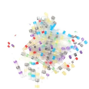 Imagem de Conectores de fio termorretráteis 50 peças SST21 manga impermeável AWG22-18 Terminal de vedação de solda estanhada com emenda elétrica (SST-R41)