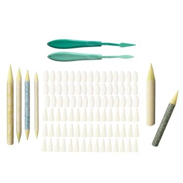 Imagem de Kit de tocos de mistura de arte profissional com ferramentas de desenho, raspadores de lenços de esboço, esponja de esfregar para sombreamento e manchas, conjunto de suprimentos de estúdio de arte
