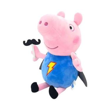 Imagem de Brinquedo De Pelúcia Peppa Pig De 30cm George Mamãe Papai Porquinho Bo