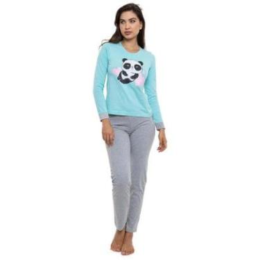 Imagem de Pijama Longo Feminino Doce Luar 5612 Panda-Feminino