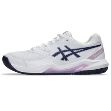 Imagem de ASICS Tênis feminino Gel-Dedicate 8 Pickleball, Branco/índigo neblina, 6 Wide
