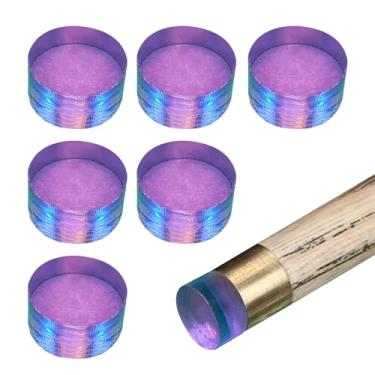 Imagem de Rrlihjgu Pontas de taco de sinuca, acrílico compacto antiarranhões - cabeça de taco de bilhar - para esposa marido, filho, filha, família, amigos, mesa de bilhar