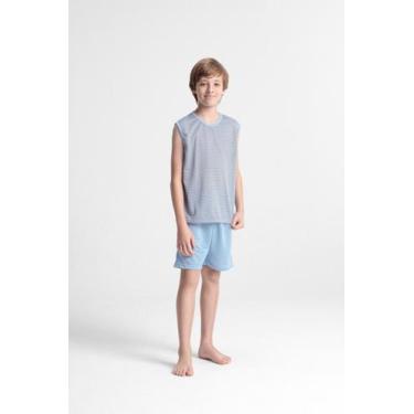 Imagem de Pijama Juvenil Masculino Curto Regata - EMC Store, Multicolorido, 10