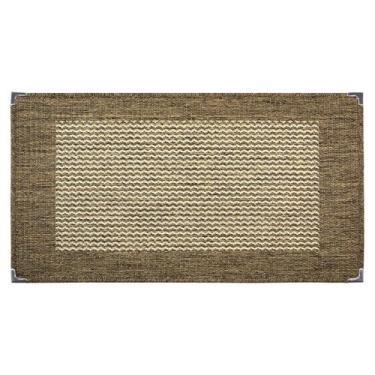 Imagem de Tapete 0,50x0,80 tapetinho capacho sisal lancer não escorrega moderno 