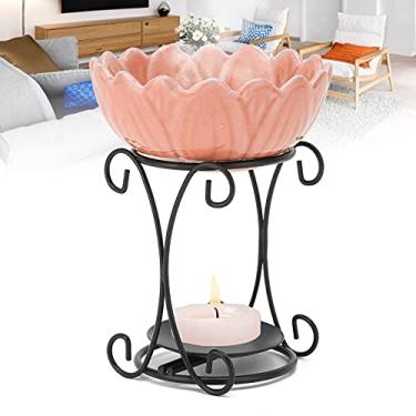 Imagem de Óleo de suporte de vela, 70 ml, castiçais, forno de óleo essencial para decoração de estúdio, casa, escritório, academia, aquecedor, difusor de óleo, lâmpada de óleo essencial com vela de cerâmica