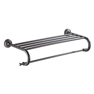 Imagem de 3FLQOOPP Toalheiro Toalheiro de parede Toalheiro de parede Prateleira de toalha de metal Toalheiro de parede Suporte de toalha para cozinha, banheiro, hotel, escritório, T