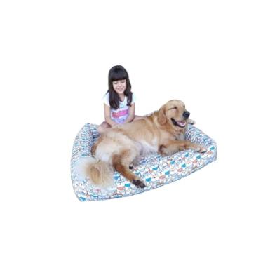 Imagem de Cama Para Cachorro Grande 100x87 Cm - ESCOLHA A COR - 100% Lavável e Resistente - Pet Querido (DOG FELIZ ECOTEC IMPERMEÁVEL)