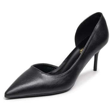 Imagem de VenusCelia D'Osay Sapato feminino de salto agulha, Poliuretano preto, 35
