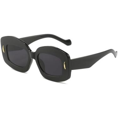 Imagem de Óculos de Sol Jelly Color Punk Feminino e Masculino com Lentes Gradientes, Proteção UV400 e Rebites, Ideais para Esportes ao Ar Livre, Corrida e Ciclismo, nas Cores Preto e Cinza.