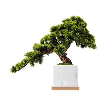 Imagem de Plantas falsas, bonsai artificial, planta falsa em vaso, pinheiro japonês, bonsai, bonsai sintético, peitoril da janela, quintal, mesa, árvores, decoração zen