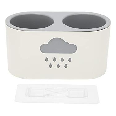 Imagem de CUOFYUNL Cabelo Suporte para secador de cabelo Rack montado na parede ID 8 cm Organizador de armazenamento sem perfuração para Banheiro