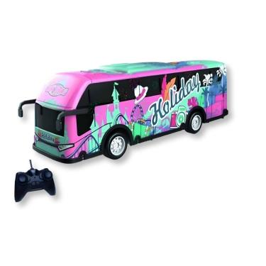 Imagem de Onibus Com Controle Remoto Rosa (Rc25148) - Zippy Toys