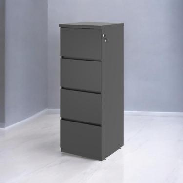 Imagem de Gaveteiro Arquivo 04 Gavetas Doubler Preto