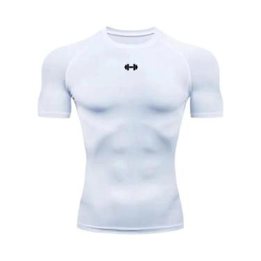 Imagem de Camiseta De Compressão Masculina De Secagem Rápida Para Verão, Corrida
