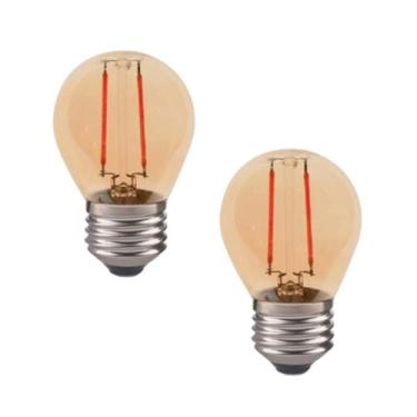 Imagem de Lâmpada Led Avant Retro Ambar G45 2W 2200K E-27 Bivolt 2 Und