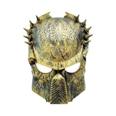 Imagem de Máscara De Caçador Alienígena Lobo Solitário Halloween Terror Rebites 