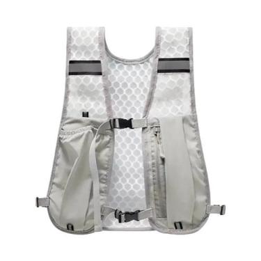 Imagem de Colete Refletivo Leve Para Corrida Com Bolso Para Hidratação E Compart