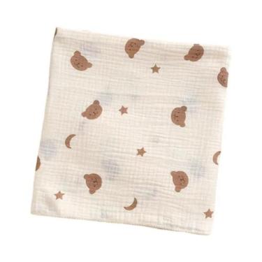Imagem de Manta De Algodão Muslin Para Bebês, Macia E Respirável, Com Estampa De