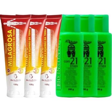 Imagem de Kit 3 Pomada Massageadora Millagrosa + 3 Gel Detonador 100G - Bio Inst