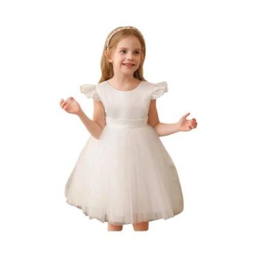 Imagem de Vestido De Aniversário Azul De Tule Para Menina Pequena, Vestido De Ca