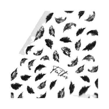 Imagem de Adesivos De Unhas Com Asas De Borboleta Pretas E Roxas, Decalques De M