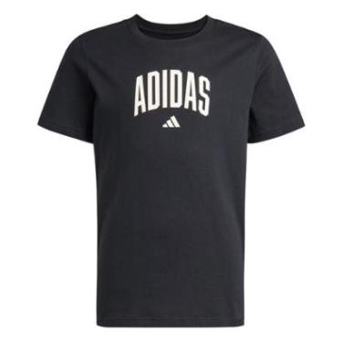 Imagem de Camiseta Infantil Menino Adidas Ke1348college Infantil Preta-Masculino