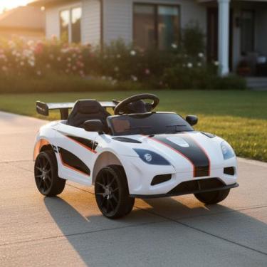 Imagem de Carro Carrinho Elétrico Infantil Pedal Acelerador e Controle Remoto 12