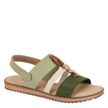 Imagem de Sandália Rasteira Feminina Modare Estilo Conforto 7141.144 - Verde/Oli