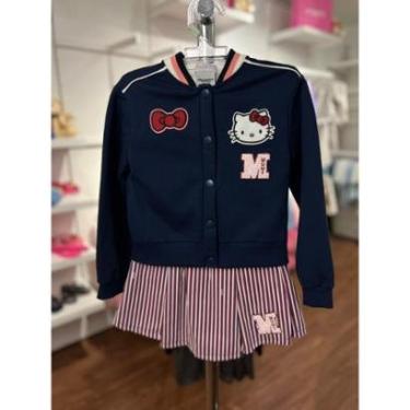 Imagem de Jaqueta Felpada College Gola Tricô Hello Kitty Momi-Feminino