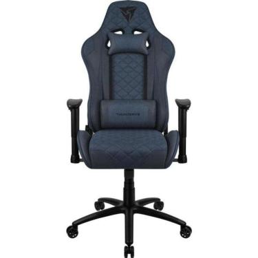 Imagem de Cadeira Gamer TGC12 Loft com Revestimento em Tecido e Encosto Reclinável Confortável Azul