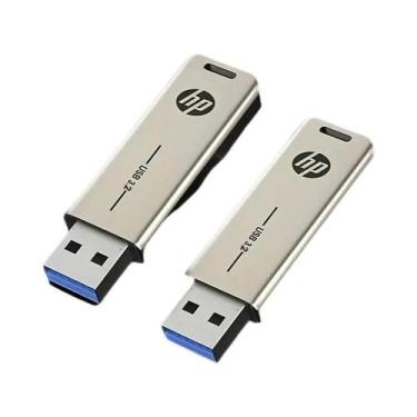 Imagem de Pen Drive USB De Metal De Alta Velocidade 32GB 64GB 128GB 256GB HP USB
