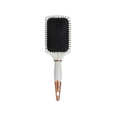 Imagem de Escova Golden White Raquete Belliz, Branco e Dourado