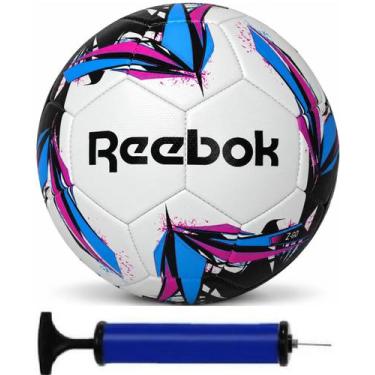 Imagem de Bola de Futebol Reebok Z-Go Campo Jogo e Treino + Bomba de Ar, Azul, R