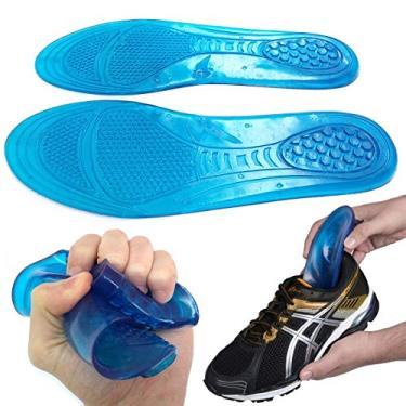 Imagem de Palmilha Ortopédica Gel Silicone Anatômica para Esporão Fascite Plantar e Dores nos Pés (PP (33-35))