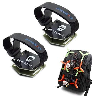 Imagem de Conjunto de 2 FPV Drone Lock Mount para Mochila Acessórios de Plug-in DIY Conjunto de Fivela para Pendurar com Alças de Bateria para Quadricóptero FPV