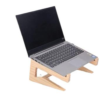 Imagem de Suporte de resfriamento universal de madeira para notebook Maxbook Pro Air IPad Pro Suporte de madeira destacável