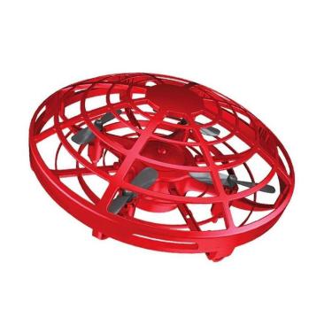 Imagem de Mini Drone Disco Voador Ufo Infantil Colorido - Vermelho
