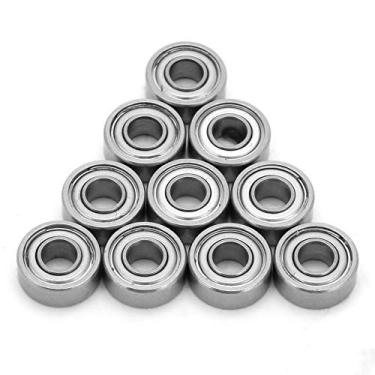 Imagem de Rolamento de esferas de metal de aço inoxidável Kaufpart 10 peças MR104ZZ 4(ID)×10(OD)×4mm(T)