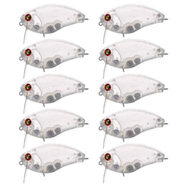 Imagem de FREE FISHER 20 peças de iscas em branco, iscas de pesca sem pintura, bichinhos em branco, conjunto de corpos de isca rígida, 6,8 cm, 13,2 g