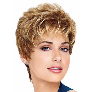 Imagem de Peruca Eva Gabor Aspire em camadas Pixie tamanho médio confortável, névoa de nozes da Hairuwear