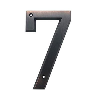 Imagem de 15 cm Grande 3D Moderno Número de Casa Número Número Número Número Domicílio Números para Casa Digital Placa Externa 15 cm. #0-9 Bronze envelhecido