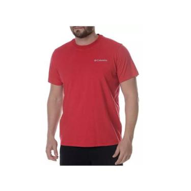 Imagem de Camiseta Masculina Columbia Basic Logo - Vermelho - Tam P