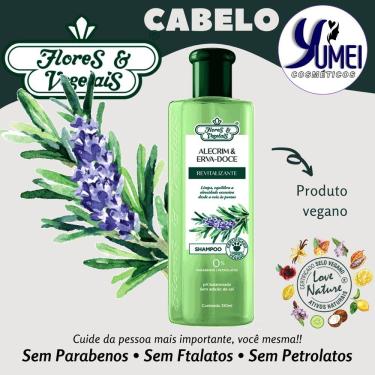 Imagem de Shampoo Alecrim Ervadoce Revitalizante Flores Vegetais 310ml