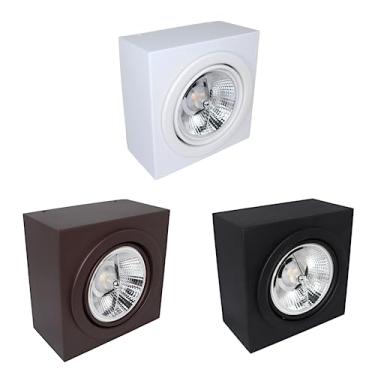 Imagem de Luminária Plafon de Sobrepor para Lâmpada Ar 111 - PF 3500/1 AR111 (Preto Texturizado)