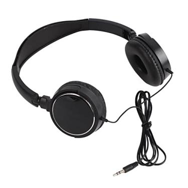 Imagem de Fone De Ouvido Com Fio Compacto Dobrável, Fones De Ouvido Estéreo HiFi Para Música Com Conforto Ajustável