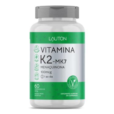 Imagem de Vitamina K2  Mk-7  Lauton Nutrition 100Mcg 60 Comprimidos