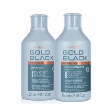 Imagem de Kit Amend Nutritivo Gold Black Shampoo E Condicionador 250ml - Amend C